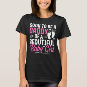 T-shirt Les Mens Seront Bientôt Un Papa D'Une Belle Bébée