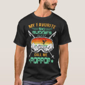 T-shirt Les Mens Skiant Mes Amoureux De Ski Préférés Appel (Devant)