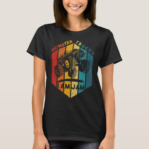 T-shirt Les Mens Vintage Monster Truck Sont Mon Jam Retro