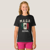 T-shirt Les Mexicains de MAGA ne vont nulle part (Devant entier)