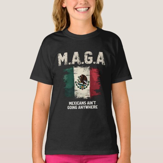 T-shirt Les Mexicains de MAGA ne vont nulle part (Devant)