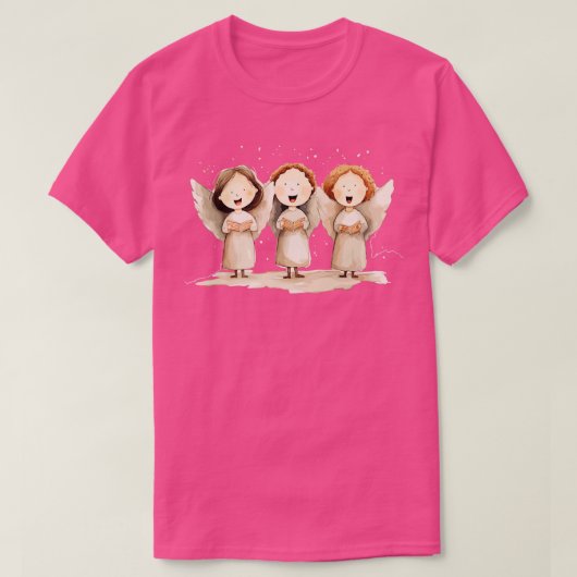 T-shirt Les mignons anges chanter 1 (Design devant)