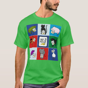 T-shirt Les mignons animaux disent Laver vos mains