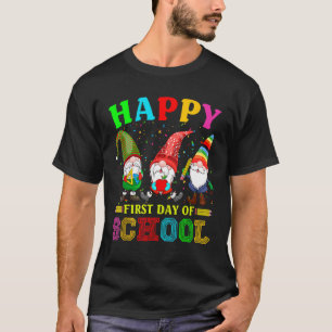 T-shirt Les Mignons Gnomies Joyeux Premier Jour De L'École