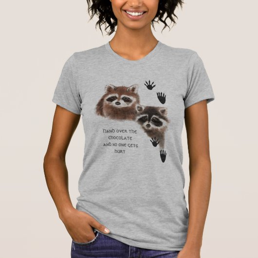 T-shirt Les mignons ratons au chocolat, Humour (Devant)