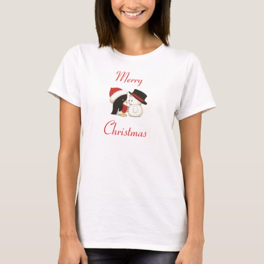 T-shirt Les modes des femmes - Joyeux Noël (Devant)