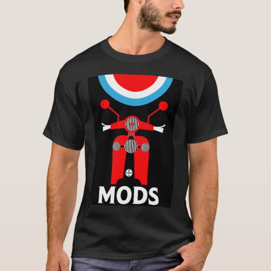 T-shirt Les Mods - Mods Et Rockers - Musique Britannique T (Devant)