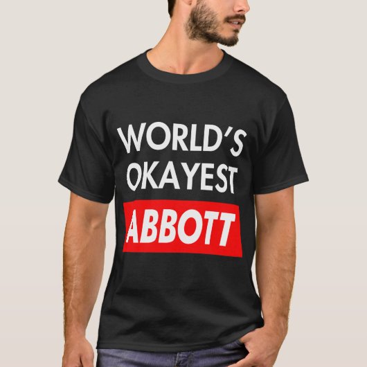 T-shirt Les mondes les mieux okayest Abbott (Devant)
