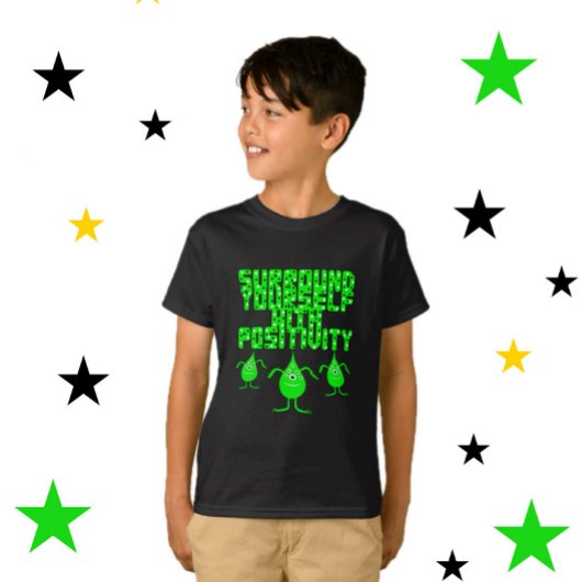 T-shirt Les monstres verts