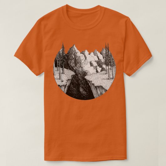 T-shirt Les montagnes (Design devant)