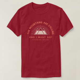 T-shirt Les montagnes appellent