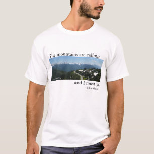 T-shirt Les montagnes appellent - lumière