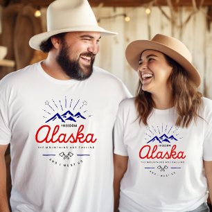 T-shirt Les montagnes d'Alaska appellent, je dois y aller 