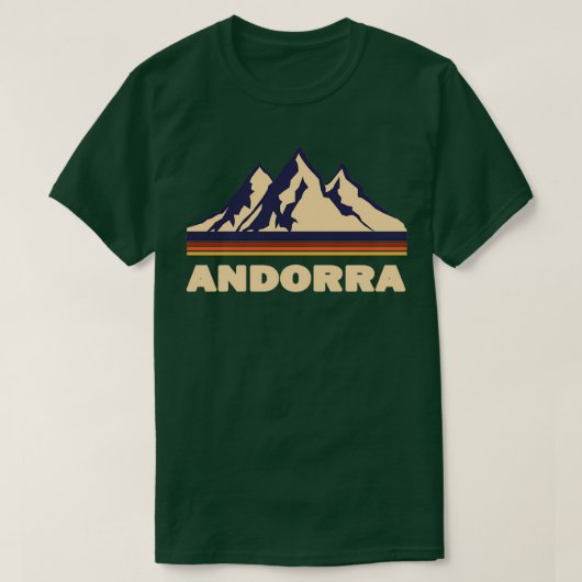 T-shirt Les montagnes d'Andorre (Design devant)