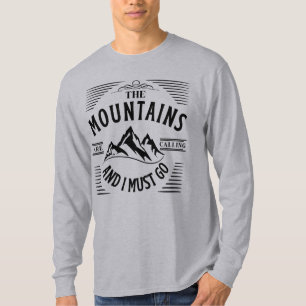 T-shirt LES MONTAGNES M'APPELLENT ET JE DOIS Y ALL