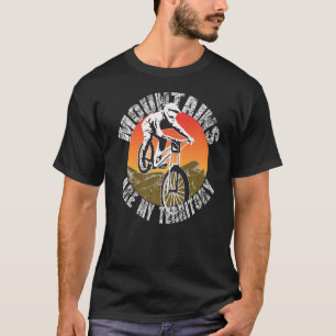 T-shirt Les Montagnes Sont Mon Territoire Vélo Cycliste