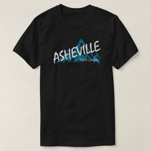 T-shirt Les monts Asheville North Carolina (Design devant)