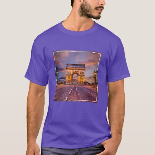 T-shirt Les monuments | Arc de Triomphe, Paris France (Devant)