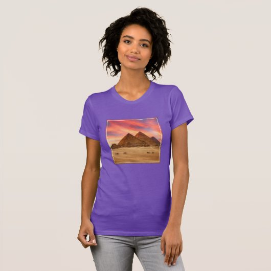 T-shirt Les monuments | Les grandes pyramides (Devant entier)