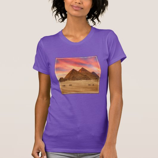 T-shirt Les monuments | Les grandes pyramides (Devant)