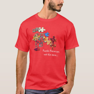 T-shirt Les morceaux de puzzle ne sont pas identiques…