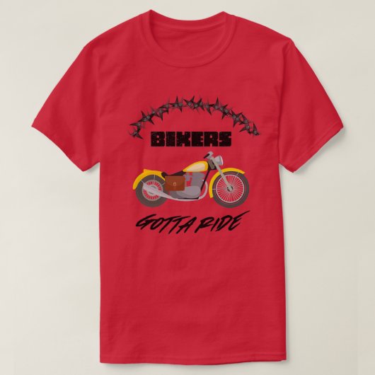 T-shirt Les motards doivent monter (2) (Design devant)