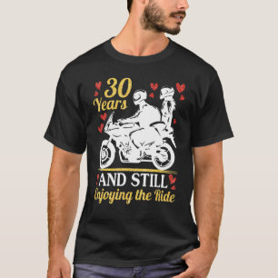 T-shirt Les Motocyclistes Se Marient 30 Ans Et Jouissent T