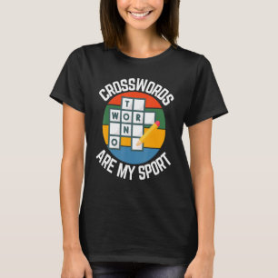 T-shirt Les Mots Croisés Sont Mon Sport, Les Fans De Puzzl