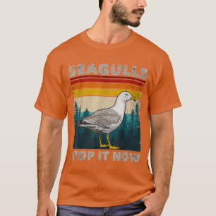 T-shirt Les mouettes arrêtent ça maintenant Oiseaux Amoure
