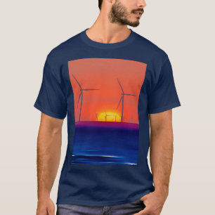 T-shirt Les moulins à vent au soleil