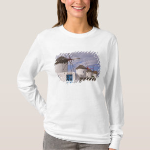 T-shirt Les moulins à vent de Mykonos sur les îles grecque
