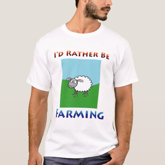 T-shirt Les moutons i cultiveraient plutôt (Devant)