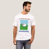 T-shirt Les moutons i cultiveraient plutôt (Devant entier)
