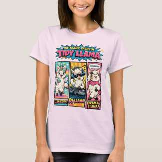 T-shirt Les multiples visages de Tidy Llama