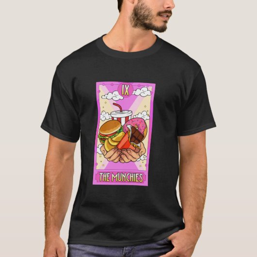 T-shirt Les Munchies Les aliments malsains Les collations (Devant)