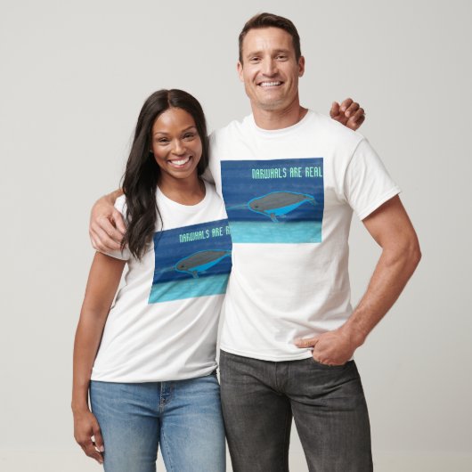 T-shirt Les narvals sont réels (Unisexe)