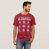 T-shirt Les Nombreux Visages De Blobfish Majestic Blob (Devant entier)