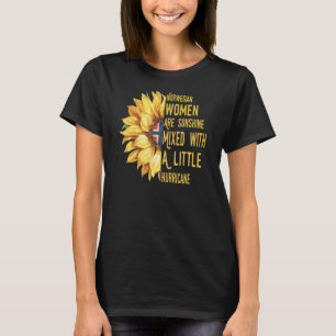T-shirt Les Norvégiennes Sont Brillantes Mélangées Avec Un