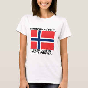 T-shirt Les Norvégiens Le Font... Jusqu'aux Genoux Dans La