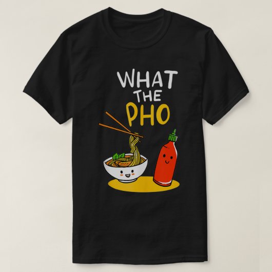 T-shirt Les nouilles de Pho Ramen (Design devant)
