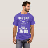 T-shirt Les nuages sont faits de Linu Programmer Sys Admin (Devant entier)