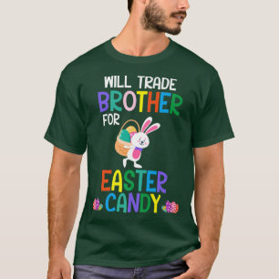 T-shirt Les Oeufs De Chocolat De Lapin Vont Échanger Des F