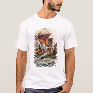 T-shirt Les offices d'Alfred attaquant le dragon de Viking