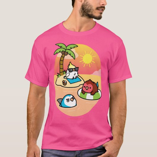T-shirt Les oiseaux de plage (Devant)