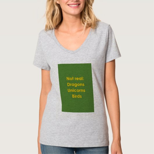 T-shirt Les oiseaux ne sont pas réels (Devant)