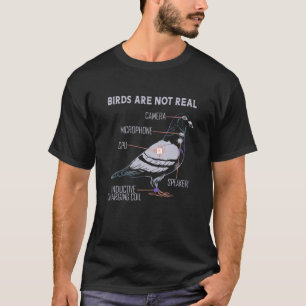 T-shirt Les Oiseaux Ne Sont Pas Réels - Anatomie Drôle D