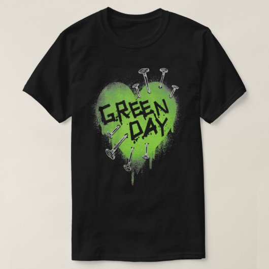 T-shirt Les ongles d'amour verts (Design devant)