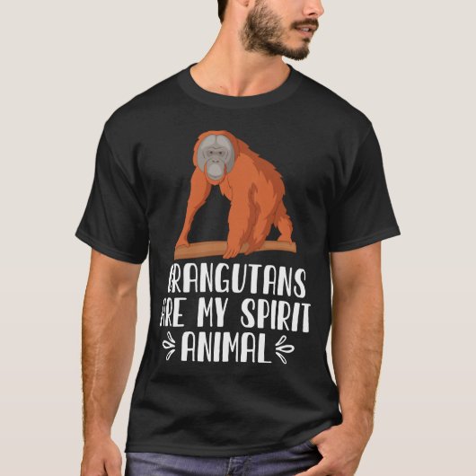 T-shirt Les Orangoutans sont mon esprit animal (Devant)