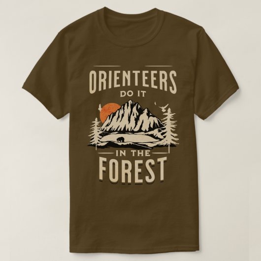 T-shirt Les Orientateurs Le Font Dans La Forêt (Design devant)