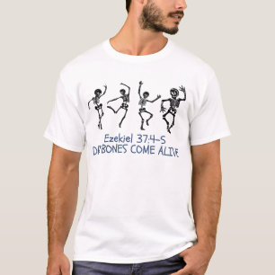 T-shirt Les os Sec Viennent Vivre Drôle Halloween Chrétien